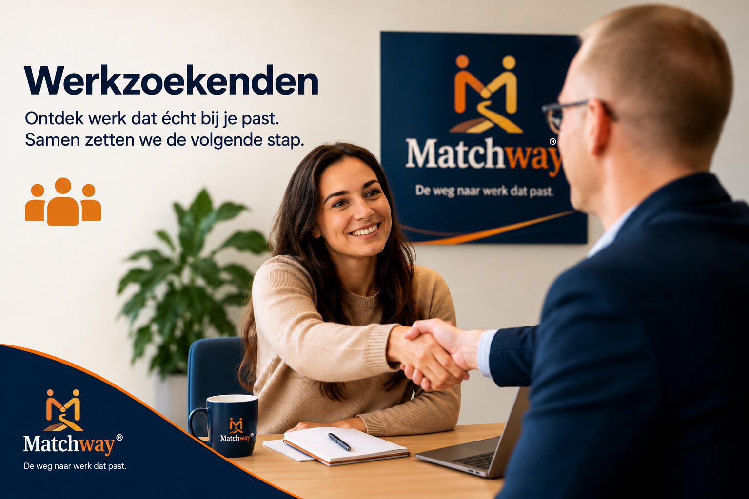 Werkzoekenden in gesprek over passend werk via Matchway